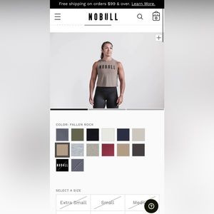 NOBULL cropped muscle tank